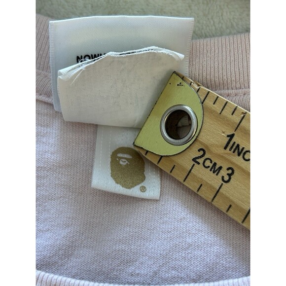 BAPE A Bathing Ape Mens T- Shirt Large Pink Big Head Graphic Print Tee - Picture 10 of 13